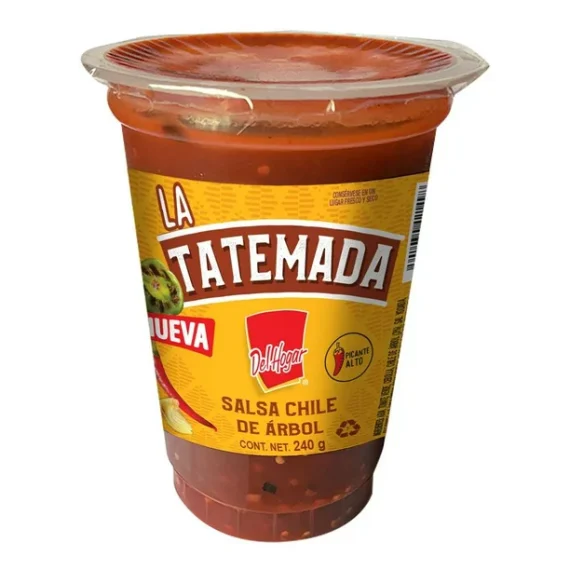Salsa La Tatemada Del Hogar chile de árbol 240 g