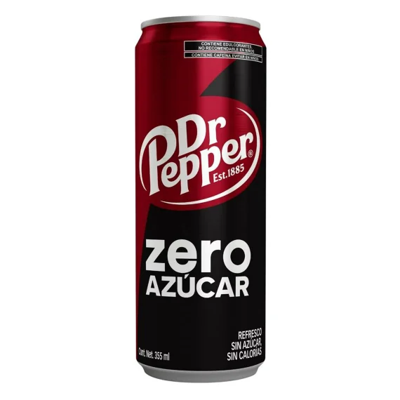 Refresco Dr. Pepper zero azúcar 355 ml