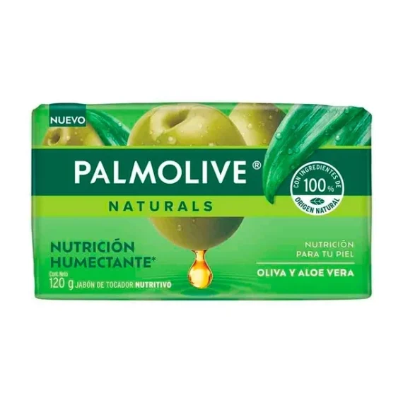 Jabón de tocador Palmolive Naturals aloe y oliva 120 g