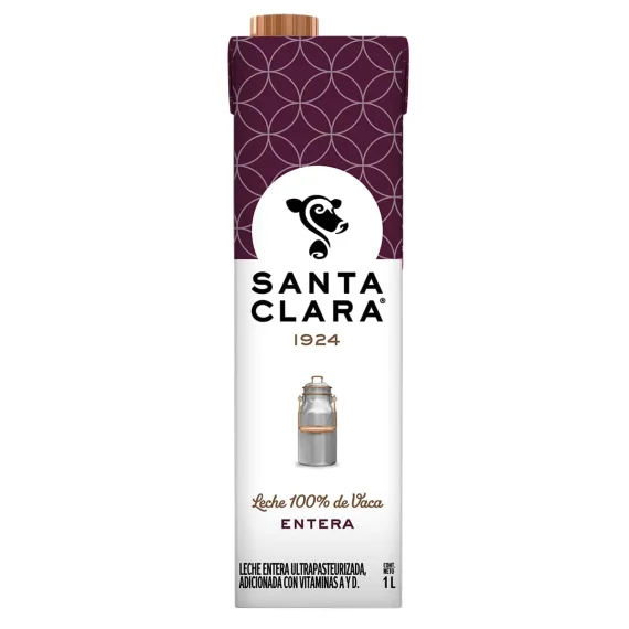 Leche Santa Clara Entera 1L