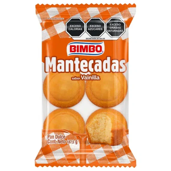 Mantecadas Sabor Vainilla Bimbo 6pz