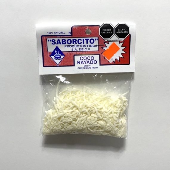 Coco Rayado 60gr Saborcito