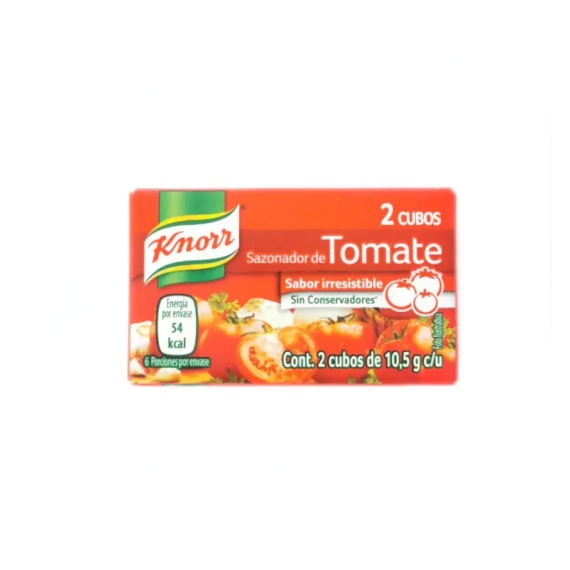 Caja 2 Cubos Sazonador Tomate Knorr