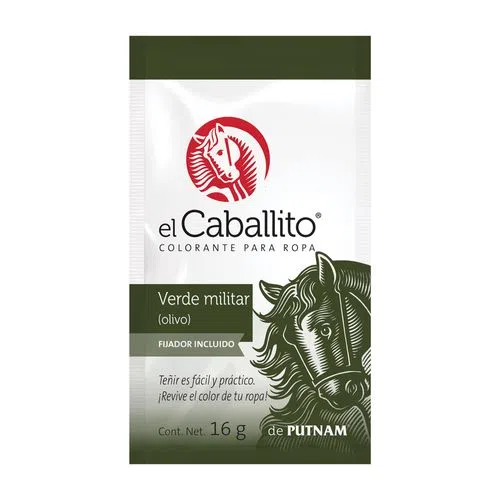 Pintura Verde Olivo El Caballito 16gr
